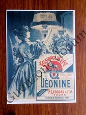 Publicité LEONINE  ECLAIRAGE DE LUXE LESOURD TOURS     advert