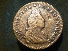 LOUIS XIV - LIARD DE FRANCE - 1696 L (LILLE) - RARE & QUALITE TB- !