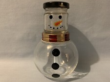 Bonhomme de neige en verre bocaux, Festif Noël stockage affichage BOCAL Contenants