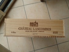 CAISSE à VIN EN BOIS - 2 ESTAMPES  "Chateau Lascombes" GCC MARGAUX - 2019 - 