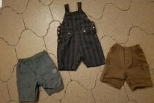 Lot Salopette + 2 Bermuda Sergent Major 9 Mois Tbe