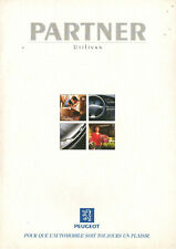 Catalogue brochure prospekt Peugeot Partner utilitaire Utilivan 1997 FR
