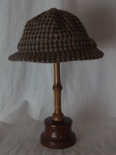 chapeau anglais homme 100% laine pied de poule, doublure satin