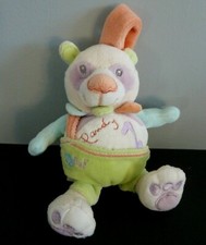 16- DOUDOU BABY NAT' babynat' OURS PANDA PANDY MUSICAL 16cm TTBE + 1 offert*