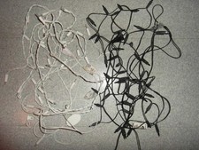 2 longues guirlandes NOIRE et BLANCHE lumière clignotante NORME FRANCE 