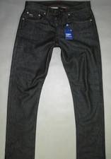 Jean - GSTAR RAW - modèle 3301 Low Tapered S.E Raw Denim. Toile SELVEDGE