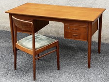 Ensemble bureau et chaise vintage Scandinave 1960 
