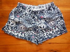Navy White & Pink Knit Lounge Shorts Peace Sign - Children's Place TCP Girls 8