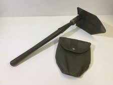 Pelle américaine pliante originale de l' Armée Française avec housse