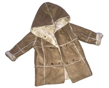 Okaidi 18 24 MOIS : Manteau Aspect Peau Retournee Suédine BE