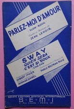 partition PARLEZ MOI D'AMOUR - SWAY - orchestre - S.E.M.I.