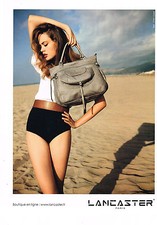 PUBLICITE ADVERTISING  2011   LANCASTER  collection maroquinerie