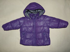 Parka doudoune violet bébé fille Zara Baby 12-18 mois BE