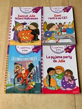 lot 4 livres J'apprends à lire avec Sami et Julie : niveau 4 / CE1 