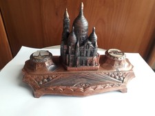 Encrier porte plume Art Déco Paris Sacré Coeur 