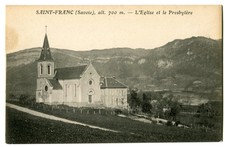 CPA 73 Savoie Saint-Franc L'Eglise et le Presbytère