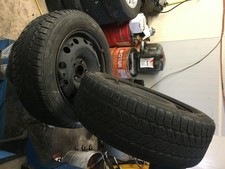 pack 2x jantes tôle VW 15" + Pneus neiges 185/60R15 88t 