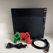 PS3 Slim 1200 Go - Noir - 1 Manette + Câbles  Testé ✅