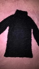 Robe pull noire unie (4 ans)