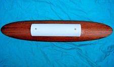 Plafonnier ellipse bois bubinga / Applique murale. Luminaire: Market Set.  96 cm