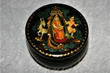 Boite à encens - Eglise russe - Boite à pilules - Monastère Russe - Boite laquée