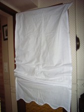 rideau store coton blanc 80x172cm