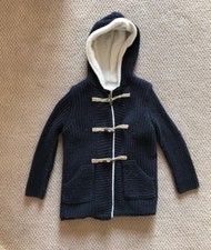 Zara Blue cable knit sweater jacket Size 9-10 years