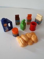 Playmobil lot de nourritures  viennoiserie magasin supermarché épicerie 