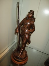 STATUETTE képi no casque soldat déco objet vitrine