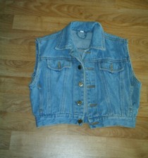 Veste en jean sans manches TOP JEANS 8/10 ans TBE