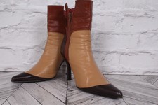 Mesdames LOGO 69 Cuir, Bottines à Talon Haut Chaussures-EU 37 UK 4