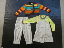 6 ans - ensemble 4 pièces : gilet + ts + robe + pantalon - NEUF - fille =