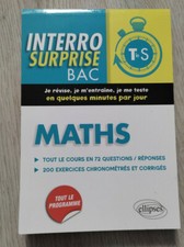 Interro surprise BAC Maths  Terminale S