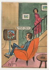 CARTE POSTALE HUMORISTIQUE : " COUPLE - MARI / FEMME " - NON ÉCRITE - Jean Brian