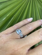 Bague Acier Inoxydable Graine De Café Ajustable Du 50 Au 56 Neuf Avec Pochon