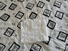 Bustier Dentelle Blanc Transparent Neuf T. 36