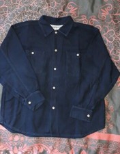 Chemise à manches longues bleu marine en coton épais - IKKS - 10 ans 