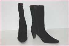 ESPACE Bottines à Talons Daim Noir T 4.5 UK / T 37.5 TBE
