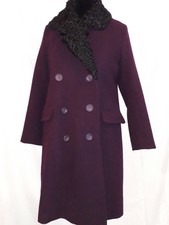 BEAU MANTEAU Laine et astrakan  ANCIEN VINTAGE 1930 COAT T 42 