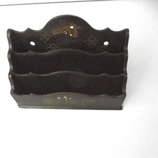 ancien porte lettres bois decor asiatique