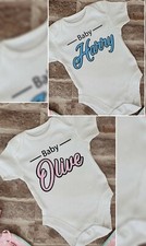 Personnalisé Bébé Veste Bébé Nom Babygrow Combinaison Nouveau-né Cadeau Bébé Cadeau
