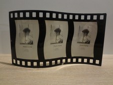 SUPPORT PORTE PHOTOS IDEE CADEAU NOEL 3 PHOTO 9X13CM CADRE NEGATIF A POSER VERRE