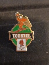 (H1) pin's vintage badge épinglette pins + attache Tourtel Albertville 92