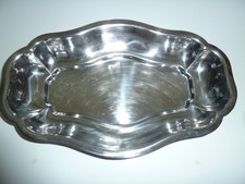 Plat de service ovale creux en inox 18% d'occasion