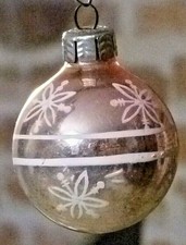 ANCIENNE DÉCORATION BOULE DE NOËL EN VERRE SOUFFLÉ #4