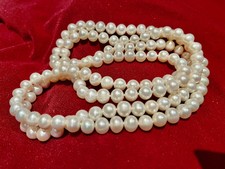 Sublime  Sautoir Collier Necklace Perle  Véritable￼ ENVOI INTERNATIONAL