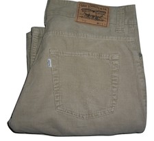 Levi's 512 Jeans Bootcut Velours W32 L30 Hommes (0357) Beige Cordons