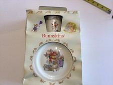 ROYAL DOULTON BUNNYKINS CHILDREN'S SET BOWL,PLATE & MUG- The Portrait Painter