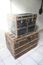 Lot 2 Malles Anciennes à rénover vide grenier