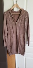 TANDEM Hoodie Brown Wool Blend Dress 36 6 S